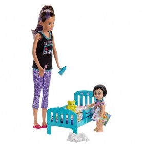 BARBIE Skipper baby-sitter Heure du Dodo