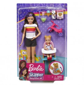 BARBIE Skipper baby-sitter Heure du Repas