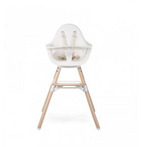 Chaise haute Evolu One.80° Childwood Naturel Blanc