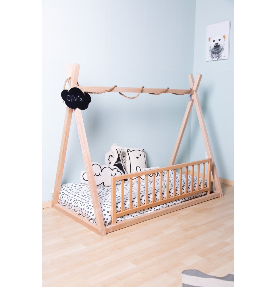 Lit Enfant Tipi En Bois Blanc 70x140 - Lit enfant BUT