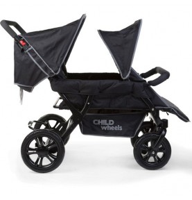 Poussette quadruple Childwheels Two By Two noir - Collection 2018