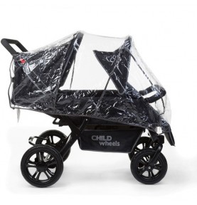 Poussette quadruple Childwheels Two By Two noir - Collection 2018
