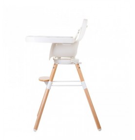 Chaise haute Evolu One.80° Childwood Naturel Blanc