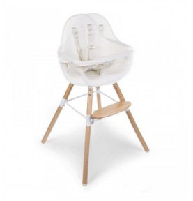 Chaise haute Evolu One.80° Childwood Naturel Blanc