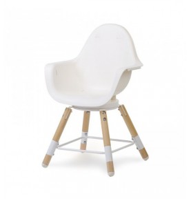 Chaise haute Evolu One.80° Childwood Naturel Blanc