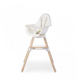 Chaise haute Evolu One.80° Childwood Naturel Blanc