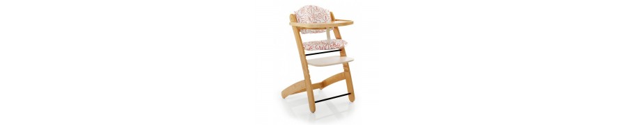 Le Repas de bébé - Chaise haute en bois, evolutif ou design